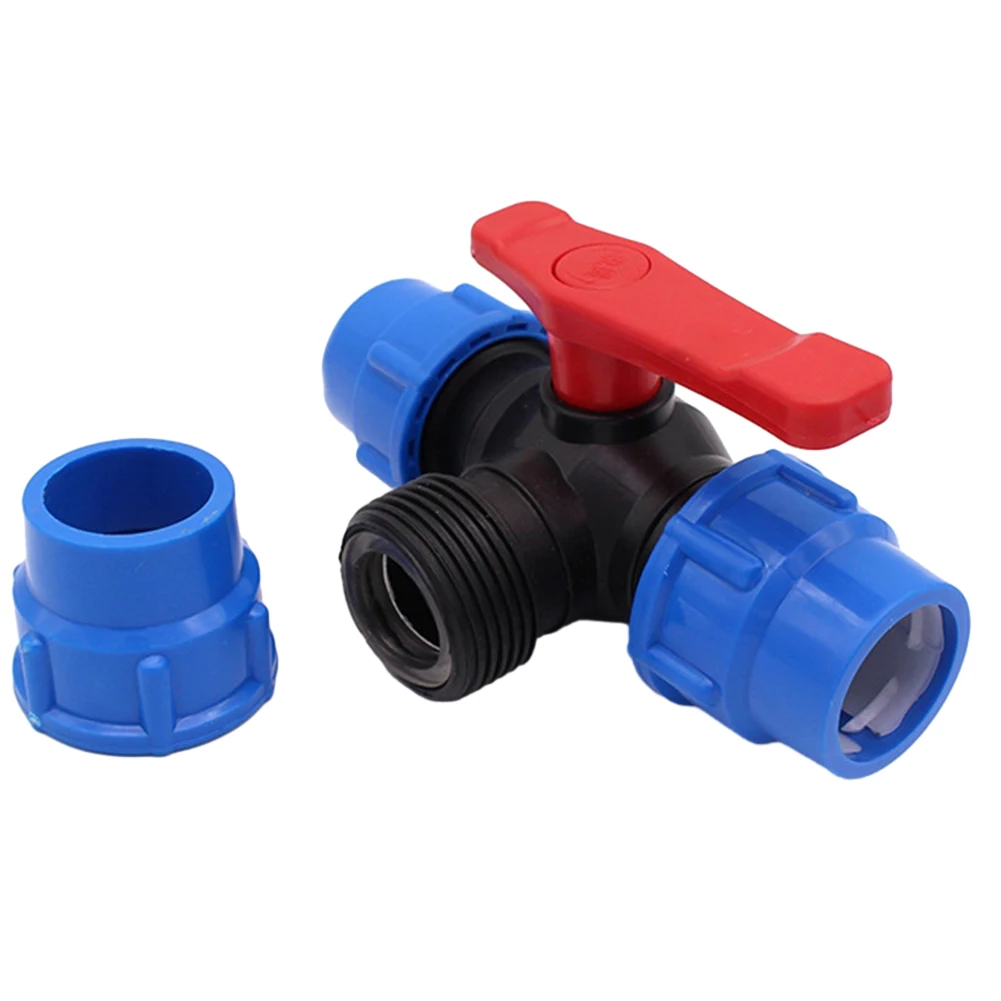 

Durable PE Pipe Joint Easy Installation Controlled Water Flow PE Pipe 3 Way Ball Valve with DN15 DN20 DN25 DN32 DN40 Variability