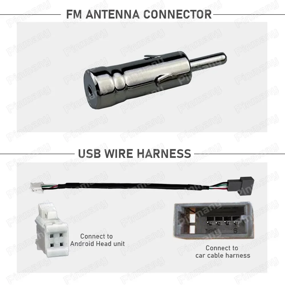Кабель-адаптер головного устройства автомобиля жгут проводов питания разъем