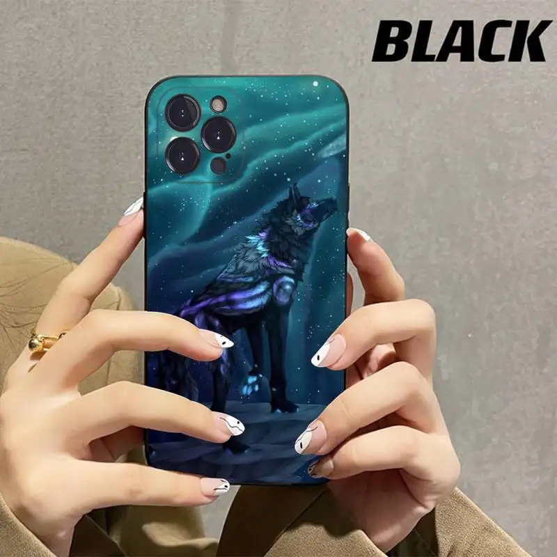 Animal Wolf Phone Case Silicone Soft for iphone 14 13 12 11 Pro Mini XS MAX 8 7 6 Plus X XS XR Cover