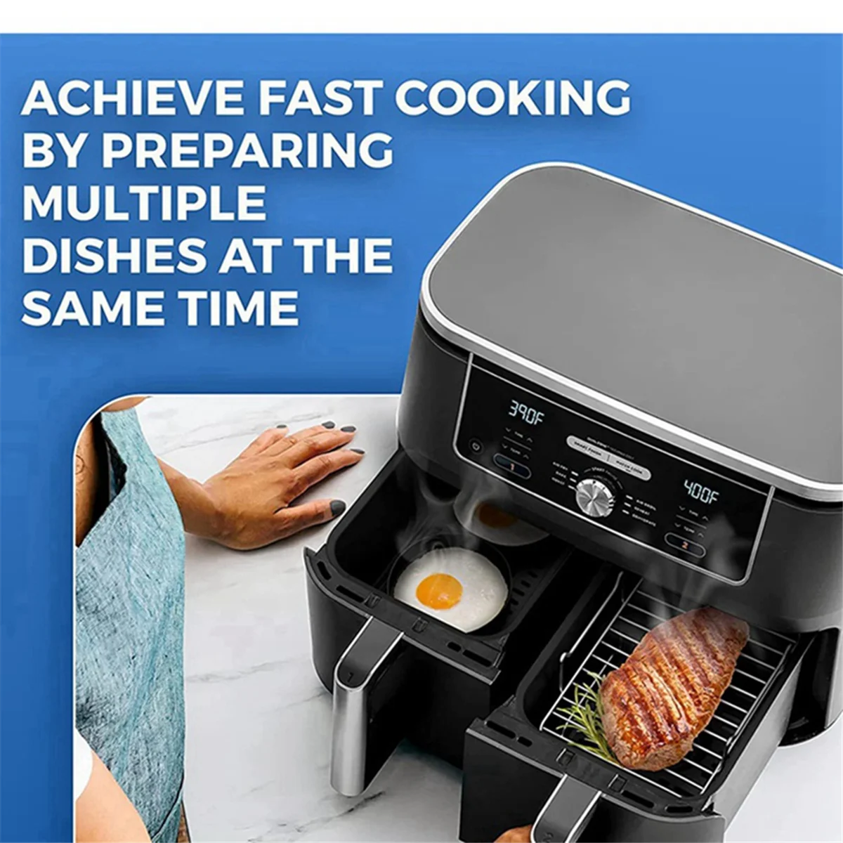 Стойка для фритюрницы с двойной корзиной многоярусная стойка аксессуаров Ninja Foodi