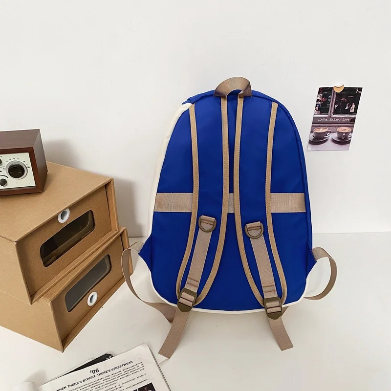 TRAVEASY Nylon Women Travel Backpack Middle Schoolbags Teenage Girls Cool Women Girls Ladies Bookbags Large Capacity Solid Color