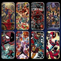 marvel spiderman comics for huawei honor 9a 8x 9 9x lite 10 10i 10x lite phone case funda soft back black