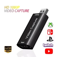 mini hd 1080p hdmi compatible to usb 2 0 video capture card game recording box for computer youtube obs etc live streaming