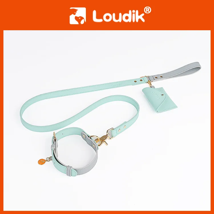 

Cat Dog Collar Leash Adjustable Pu Leather Pet Traction Kitten Halter Collar Puppy Products Supply