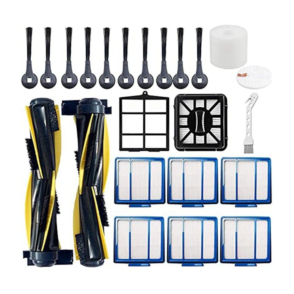 

Dust Foam Hepa Filter Main Roller Side Brush Kit for Shark IQ R101Ae RV1001Ae R101 RV1001 Robot Vacuum Cleaner Parts