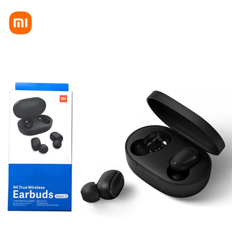 

Original Xiaomi Airdots 2 Tws Bluetooth 5.0 Wireless earphone Headphones Mi Ture Earbuds Basic 2 With Microphone Noise Reduction