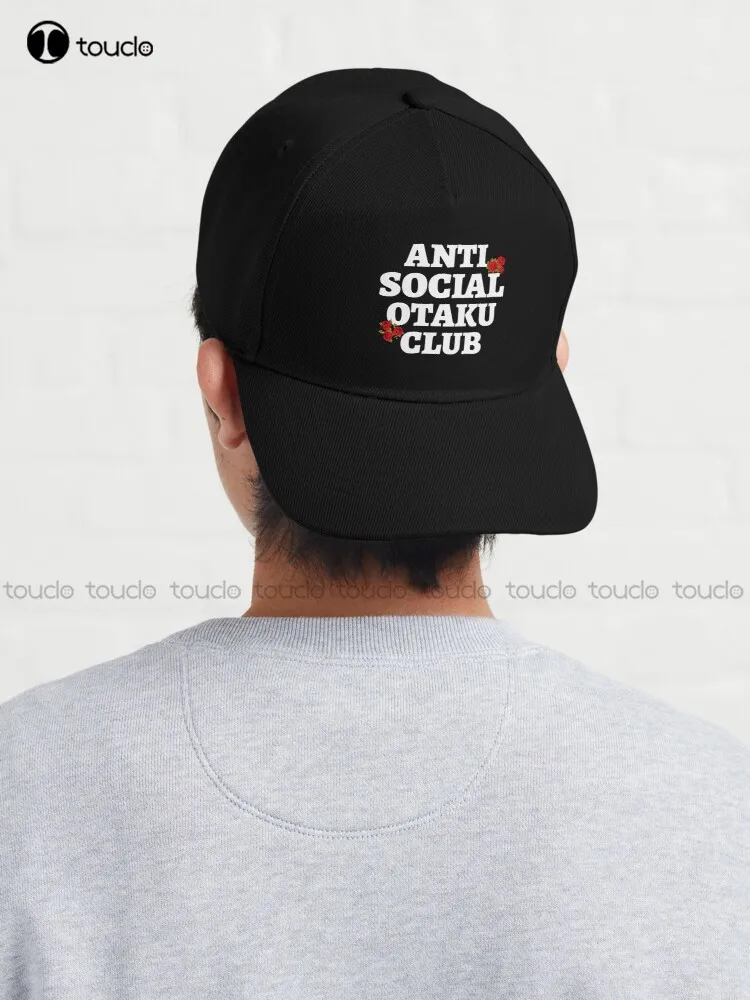 

Anti-Social Otaku Club Baseball Cap For Men Summer Baseball Cap Outdoor Climbing Traveling Street Skateboard Harajuku Denim Caps