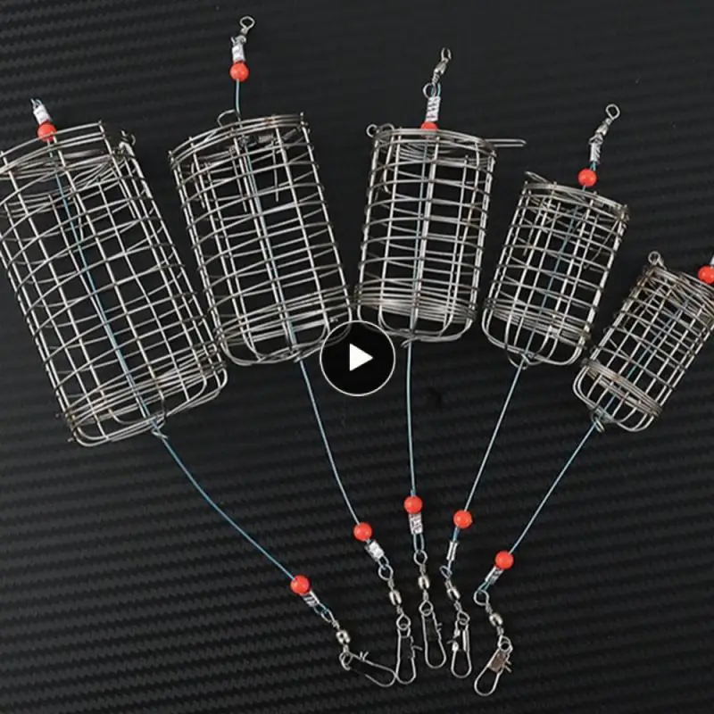 

Bait Cage Baiting Device Nest Cage Stainless Steel Fishing Feeder Holder Fishing Bait Cage Fishing Gear Fishing Bait Basket