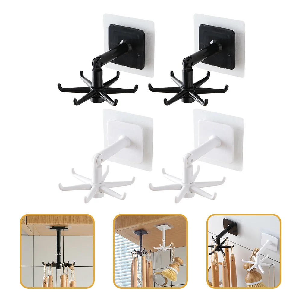 

Поворотный крючок на клейкой основе, держатель для кухонной утвари, настенные вешалки, вешалка для маски, крючки для подвешивания одежды