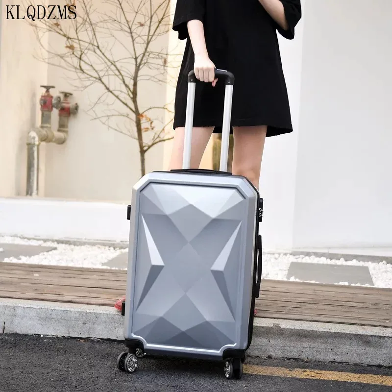 KLQDZMS 20/24/26/28inch New Men's Fashion Rolling Carry-on Luggage Set Women's Trolley Suitcase with Wheels Handheld Makeup Bag