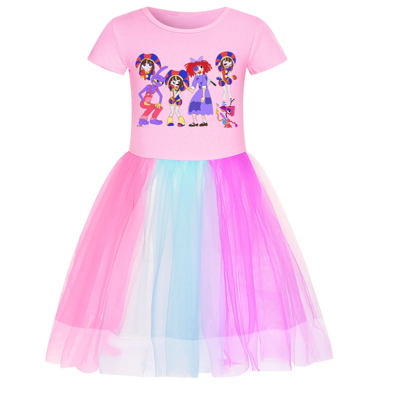 Удивительное цифровое цирковое платье с героями мультфильмов Jax Pomni повседневные