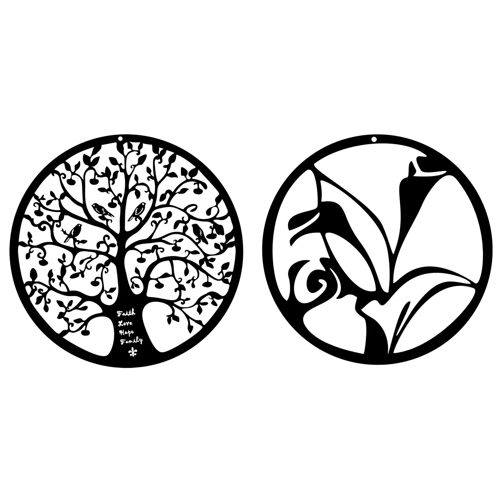 

Металлический Древо жизни настенный художественный Лили внутренней отделки стен Гостиная и Спальня украшения