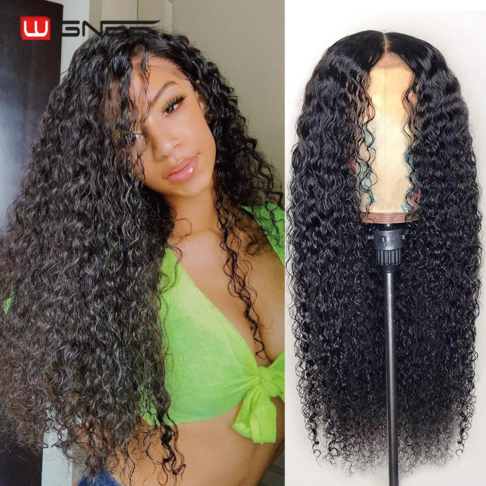 Wignee Water Wave Lace Front Human Hair Wigs HD Transparent Lace Frontal Wig For Women PrePlucked Hairline With Baby Hair