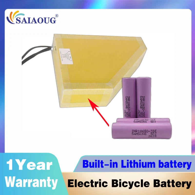 Аккумулятор для электровелосипеда с треугольным чехлом батарея 500 В 20 Ач/25 Ач/30