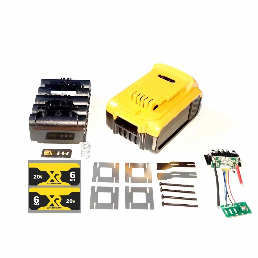 

18650 Battery Case Parts for DeWalt 20V Max Cordless Tool for 20V Max XR 5.0Ah 6.0Ah Li-Ion Battery DCB200 DCB203 DCB205