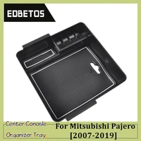 car armrest box storage center console organizer container holder box for mitsubishi pajero 2007 2019 v93 v97 v98 accessories