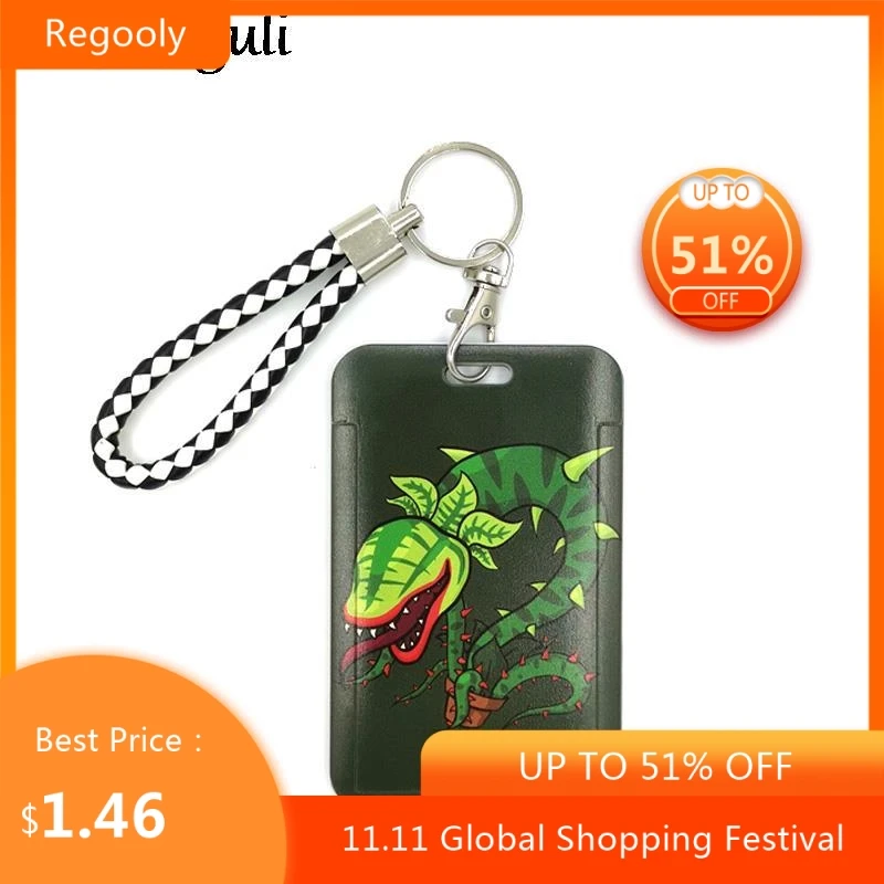 

Horror Characters Snake Fashion Women Card Holder Lanyard Colorful Reel Nurse Doctor Student Exhibition ID Card Badge Holder