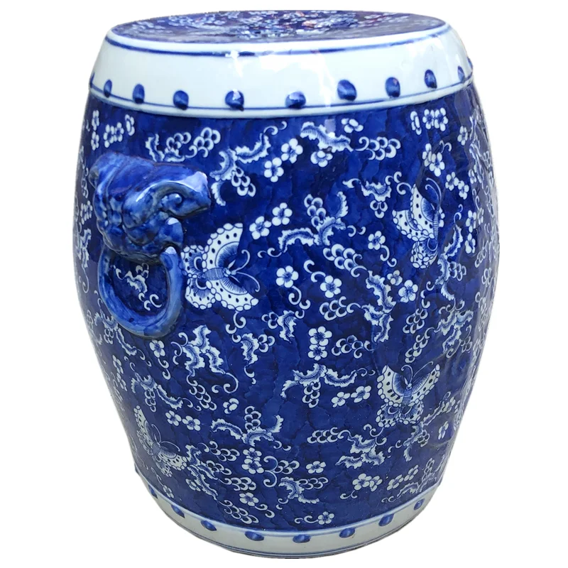 Старинный домашний табурет Jingdezhen фарфоровый садовый высокотемпературный