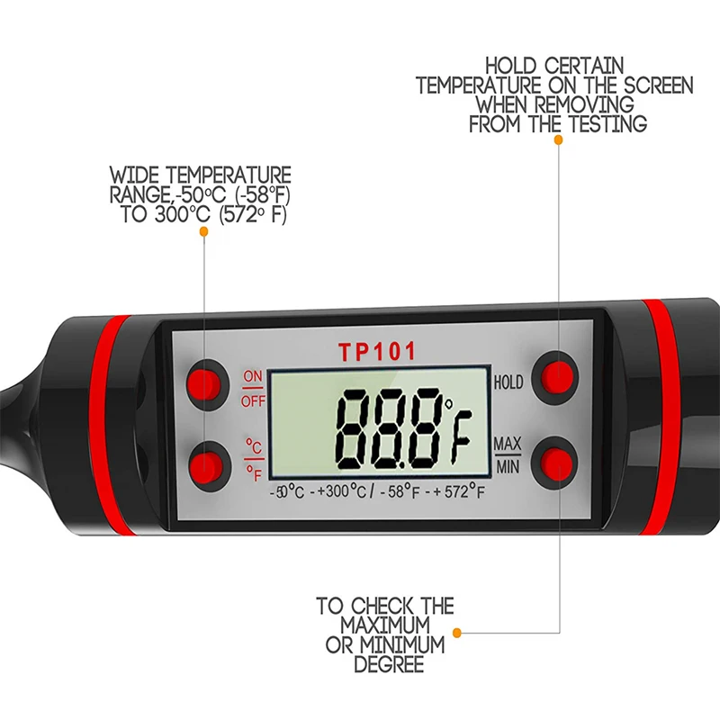 Цифровой термометр для приготовления мяса еды кухни барбекю зонд воды молока