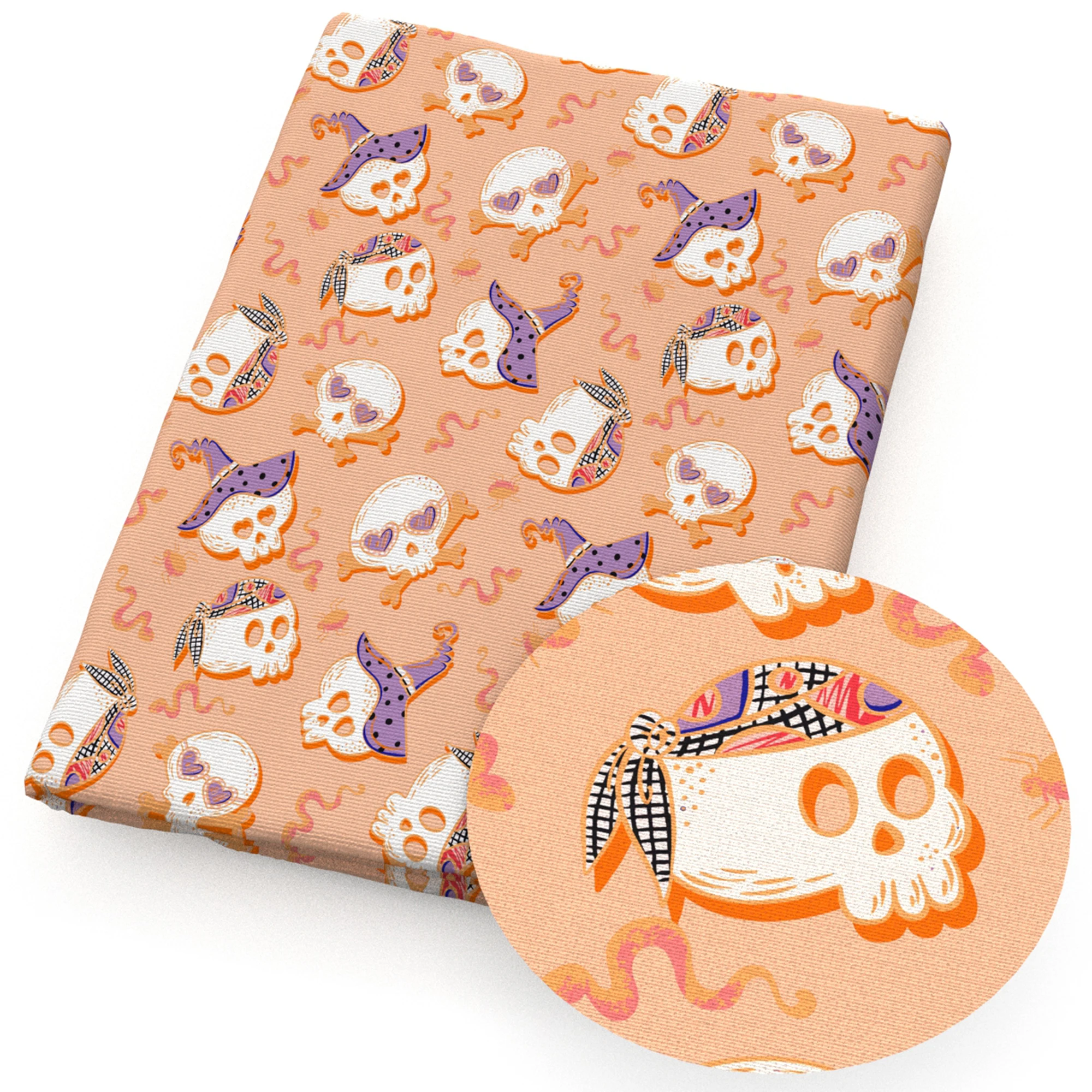 Лоскутная Ткань 50*145 см из полиэстера и хлопка в виде кошки для Хэллоуина ткань