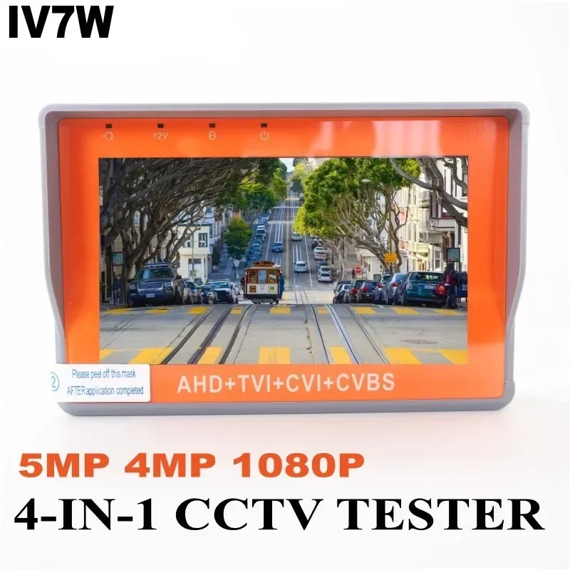 IV5 AHD TVI CVI CVBS Тестер видеонаблюдения 4-в-1 Тестер-монитор 5-дюймовый 8MP UTC Портативный