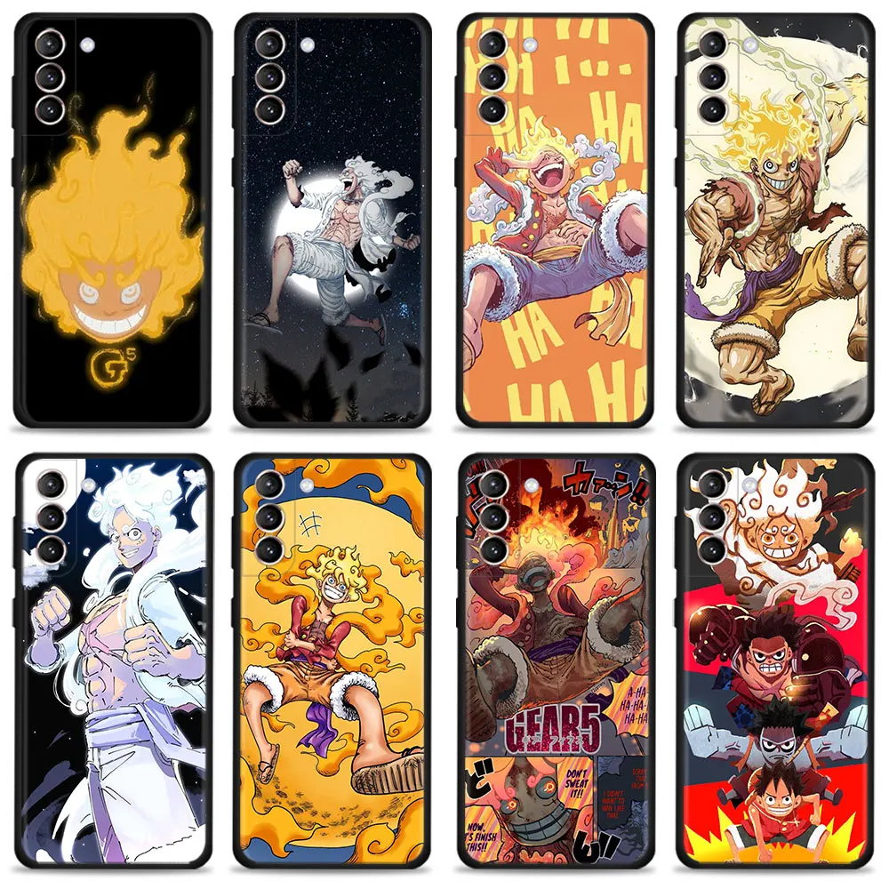 One Piece Zoro Luffy Gear 5 Art Case For Samsung Galaxy S22 S21 S20 Ultra FE S10 S9 S8 Plus S10e Note 20Ultra 10Plus Cover Shell