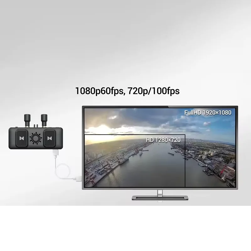 Walksnail Avatar VRX 1080P60FPS с дальностью 4 км, совместимый с комплектами Avatar 1S  Avatar HD Micro для FPV-дронов и радиоуправляемых моделей (art.: 3920d4e5ef2e1) - 3920d4e5ef2e1