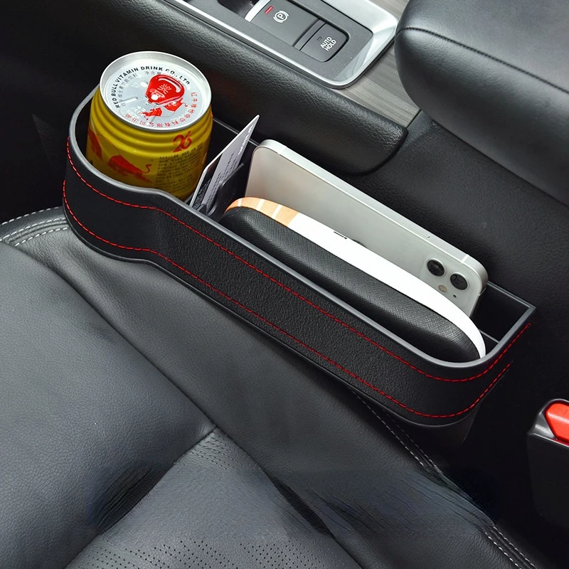 Car Seat Gap Storage Box Cup PU Leather Pocket Catcher Organizer Phone Bottle Cups Holder Multifunctional Accessories |