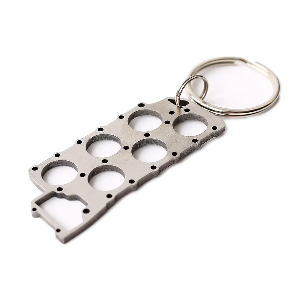 Tuningkeychains Turbo 6 Cylinder Head Gasket Dub Metal Keychain Keyring Key Chain Ring For A4 A6 V60  Civic RS TYPE S3 RS R WRX