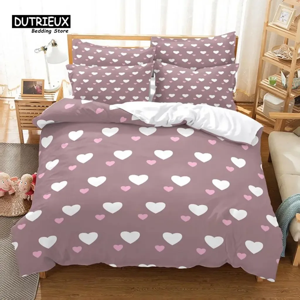Flamingo Bedding Set 3Pcs Duvet Cover Soft Comfortable Breathable For Bedroom Guest Room Decor