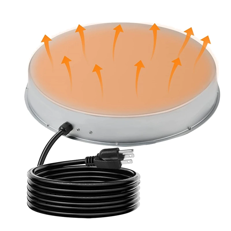 

Poultry Waterer Heated Base With Thermostat Chicken Water Heater Deicer Heated Base EU Plug