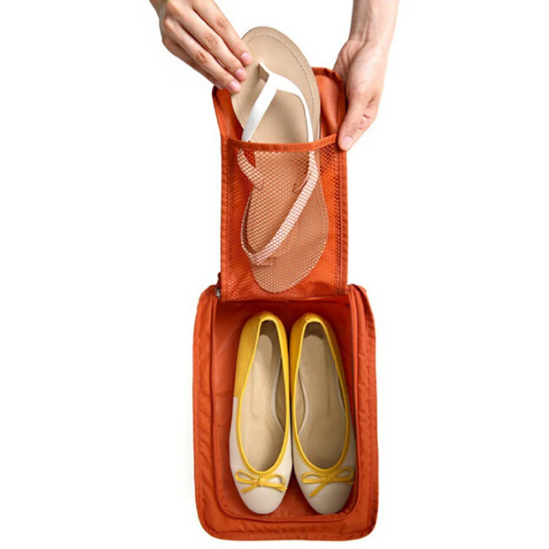 

Портативный водонепроницаемый органайзер для обуви, сумка для хранения, карманная упаковка, кубики, ручка, нейлоновая сумка на молнии для п...