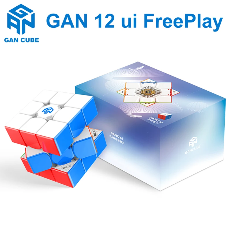 

GAN12 Ui FreePlay Maglev Ai Smart Magic Cube 3x3x3 Professional Speed Puzzle 3x3 3×3 Toys 3×3×3 GAN 12 Magnetic Cubo Magico