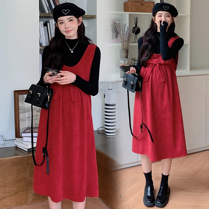 Комплект одежды для беременных в японском стиле свитер с длинным рукавом +