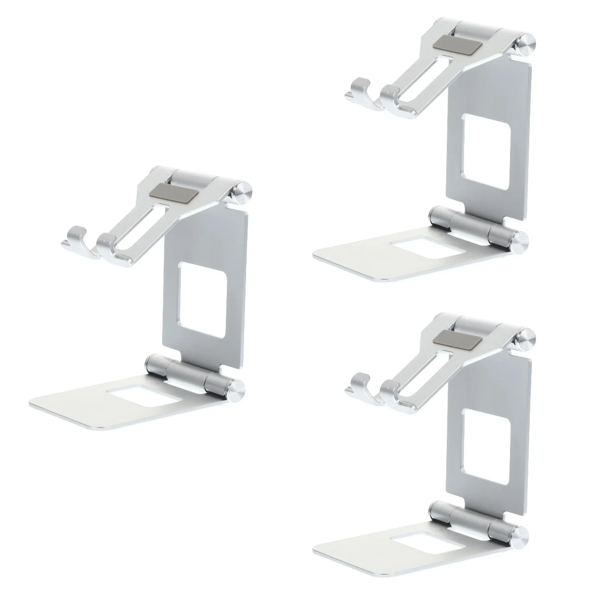 

3pcs Desktop Cell Phone Stand Foldable Desk Phone Holder Adjustable Tablet Holder