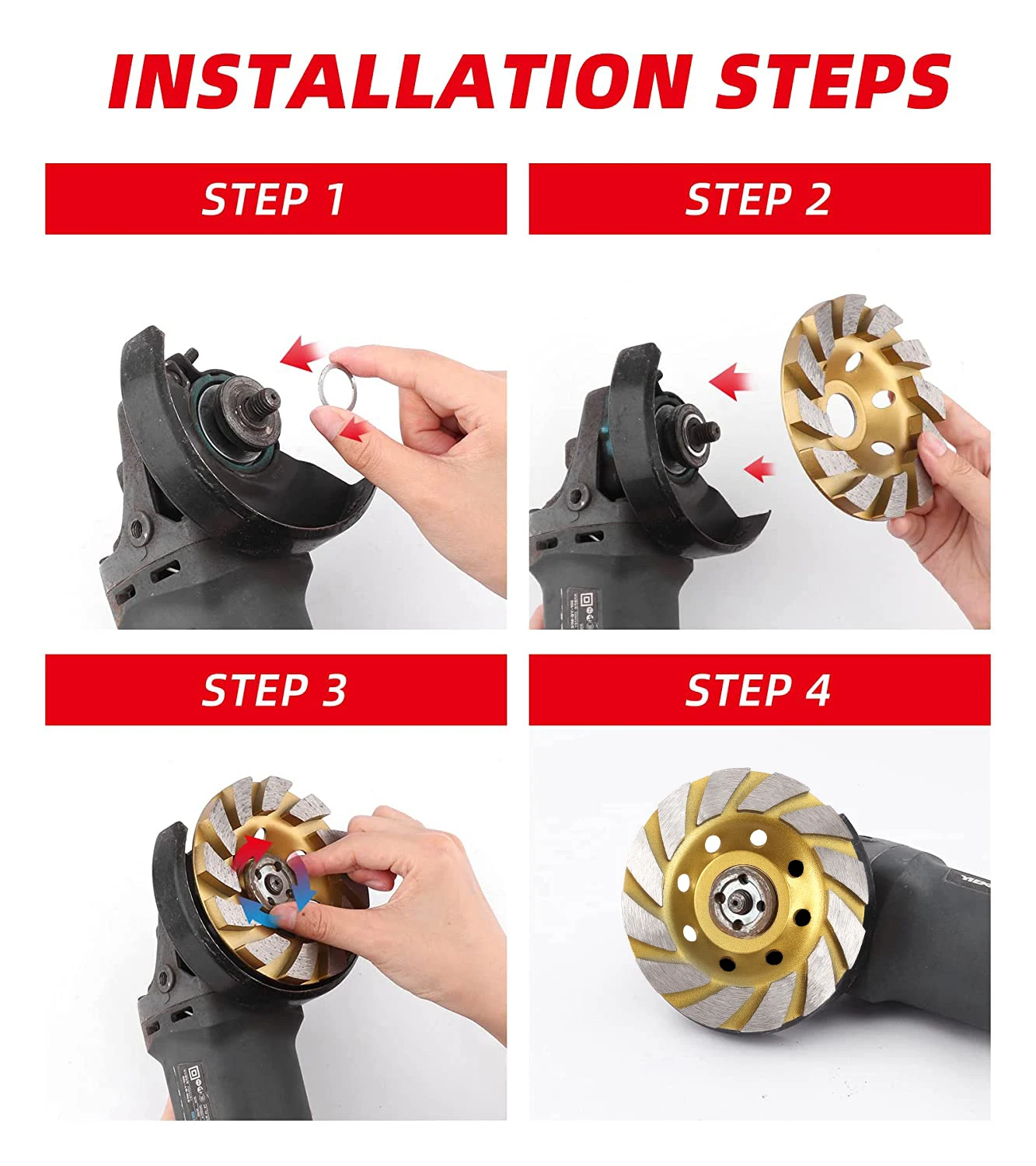 Алмазный шлифовальный круг магнитный диск для бетона гранита керамики режущий