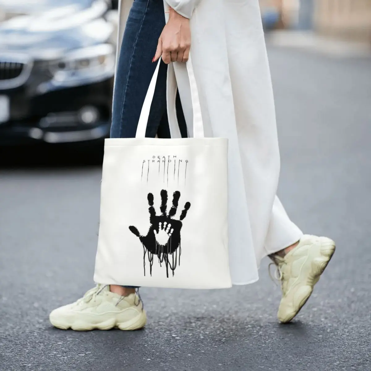 Фото Death Stranding Hand Tote Bags Women Handbag Foldable Student Kojima Productions Shoulder Bag Reusable Shopping Bag №3