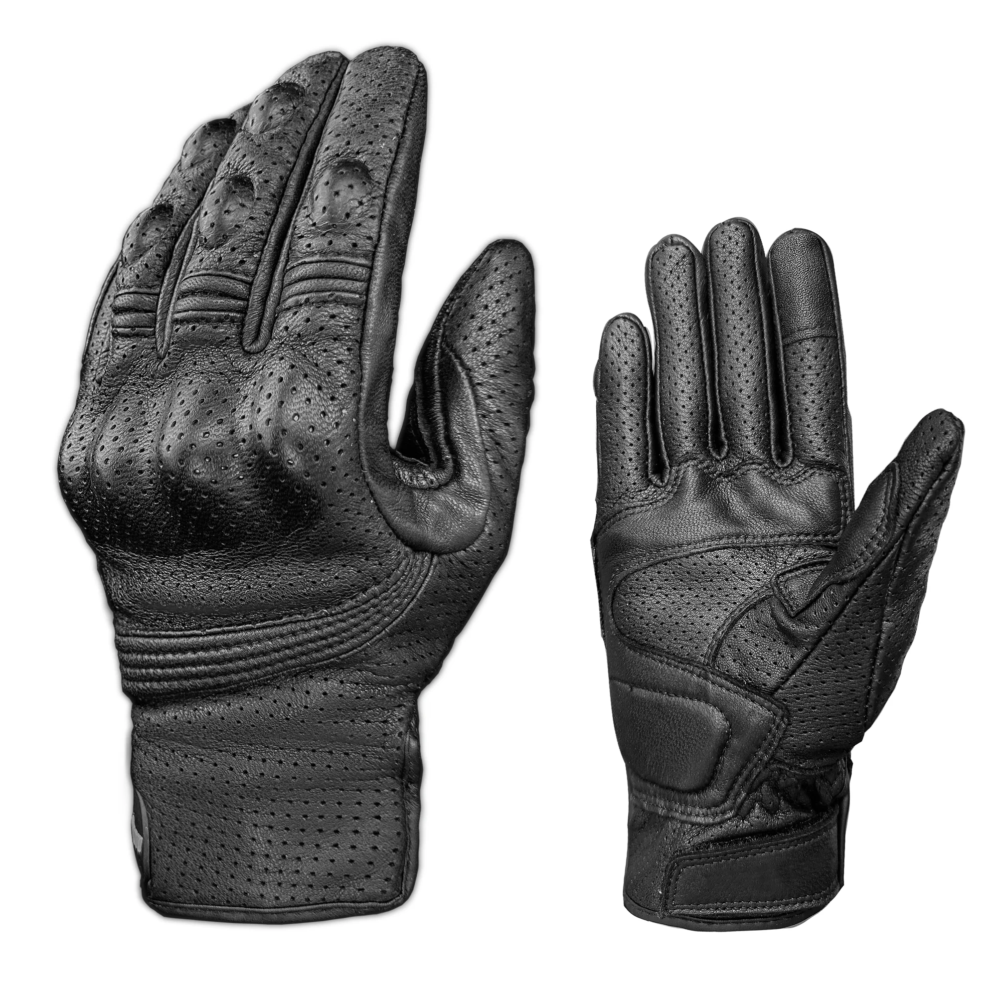 

Retro Goatskin Leather Motorcycle Gloves Dirt Bike Off-road Motocross Breathable Touch Screen Full Finger Moto Motocross