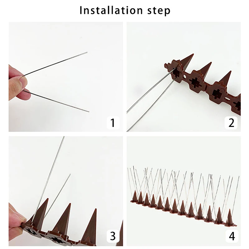 1 Упаковка Полоски С Шипами Против Голубей 10 Шт. Набор Шипов Для Отпугивания Птиц