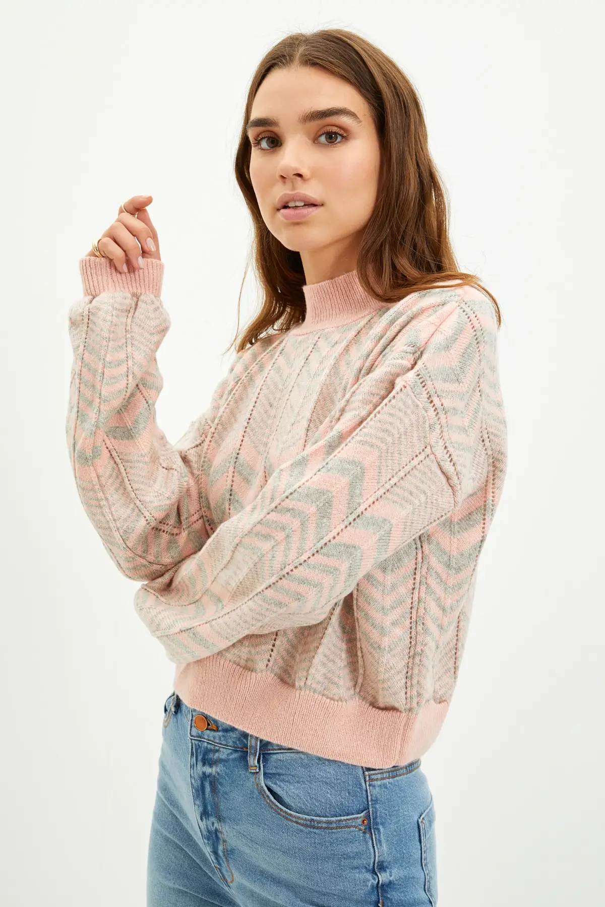 

Trendyol Jacquard Knitwear Sweater TWOAW22KZ1952