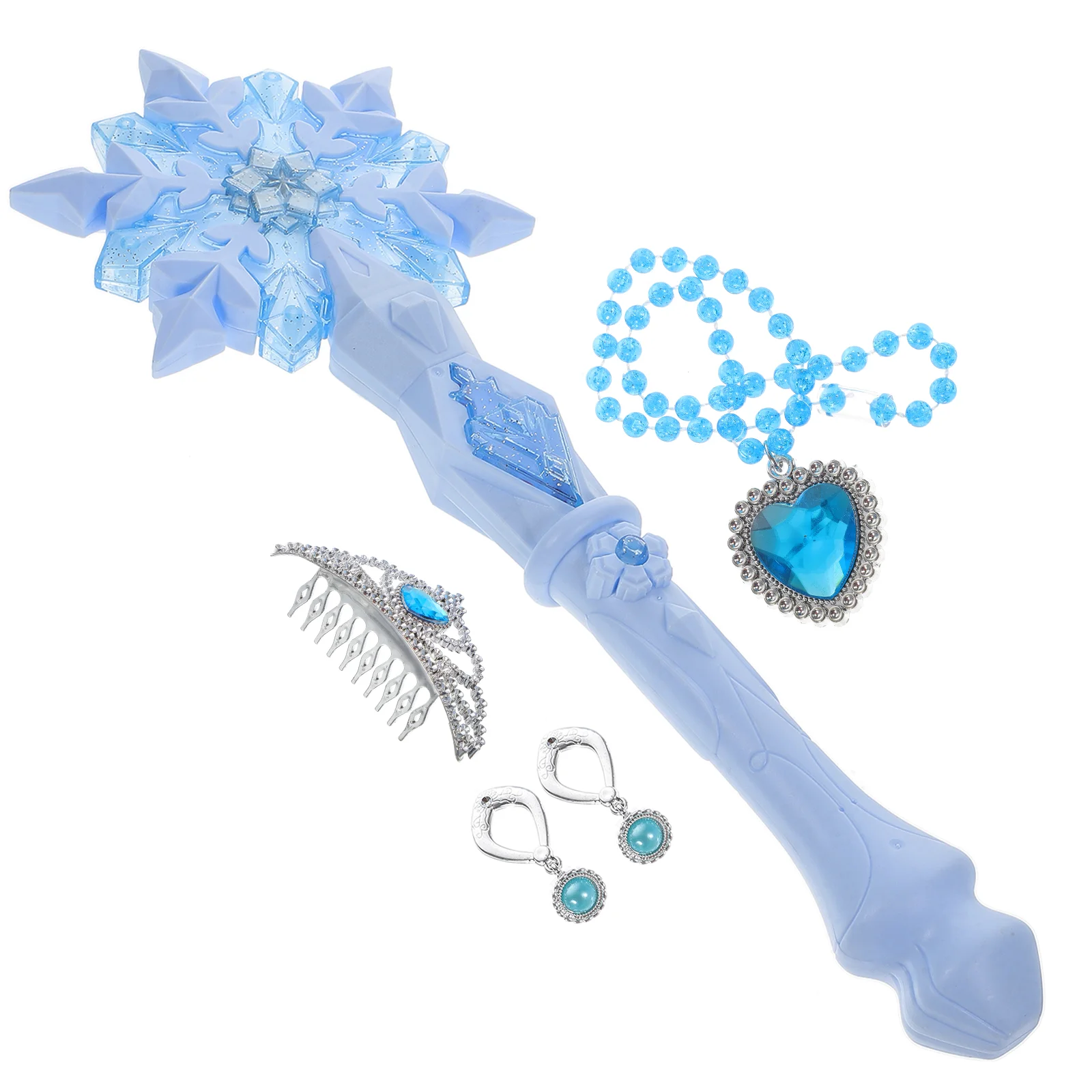 

Snowflake Glitter Stick Party Supply Princess Gifts Beautiful Flashing Toy Bar Wand Kids Necklace Girls Glowing