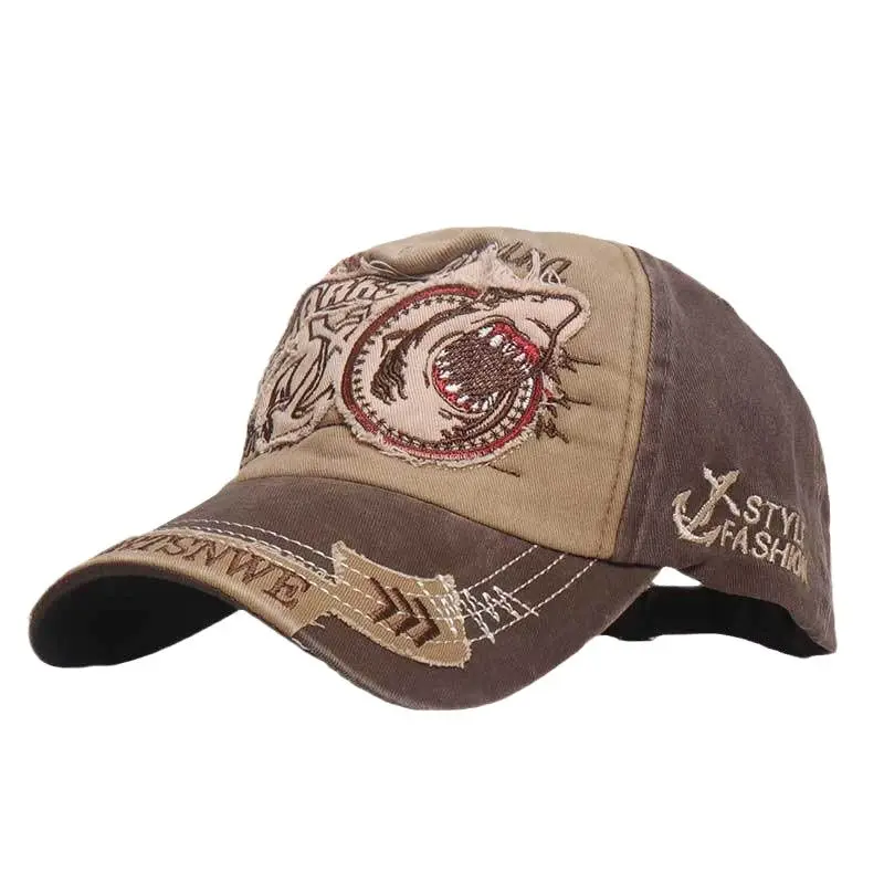 

Embroidered Unisex Fishing Baseball Caps Women's Men's Outdoor Cotton Cap Adjustable for Summer Male Hats 2021 New High Quality