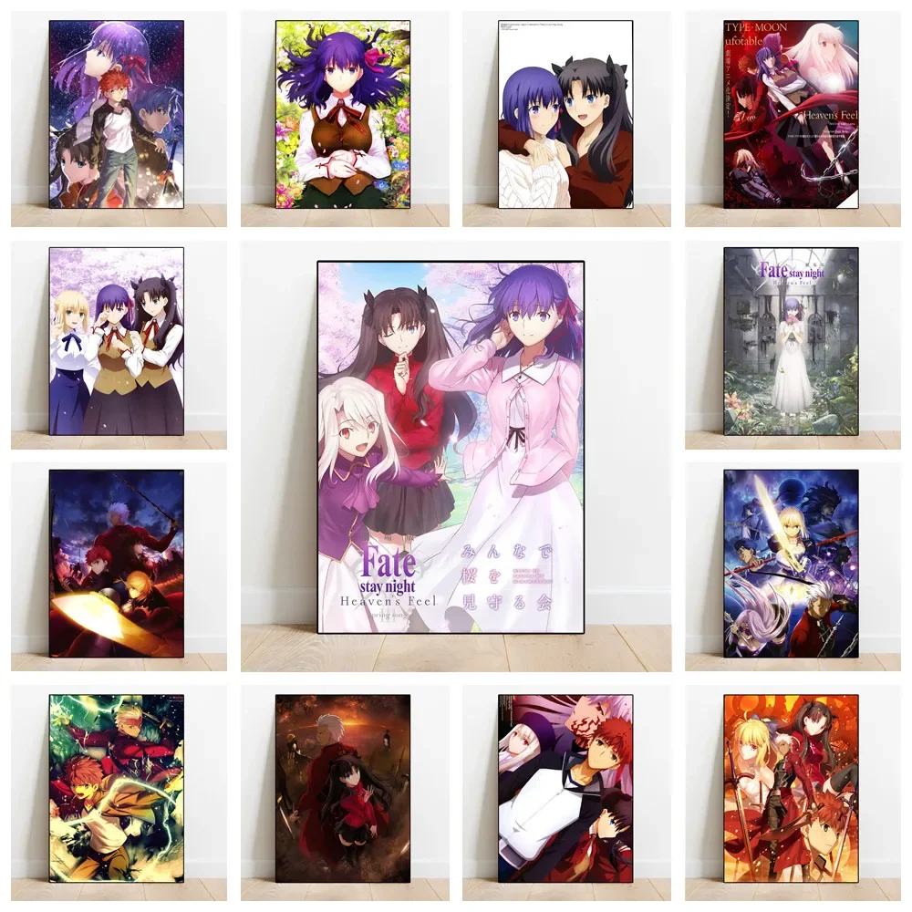 

Японское аниме Fate Stay Night современный классический постер на холсте эстетическое Искусство Домашняя живопись Настенный декор для детской комнаты спальни гостиной