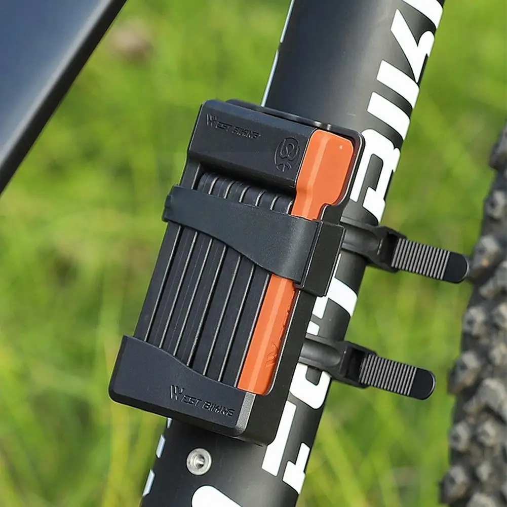 

Bicycle Folding Lock Foldable Bicycle Lock Security Cycling Anti-theft Mtb Accessories Road Bicycle Lock V3g9