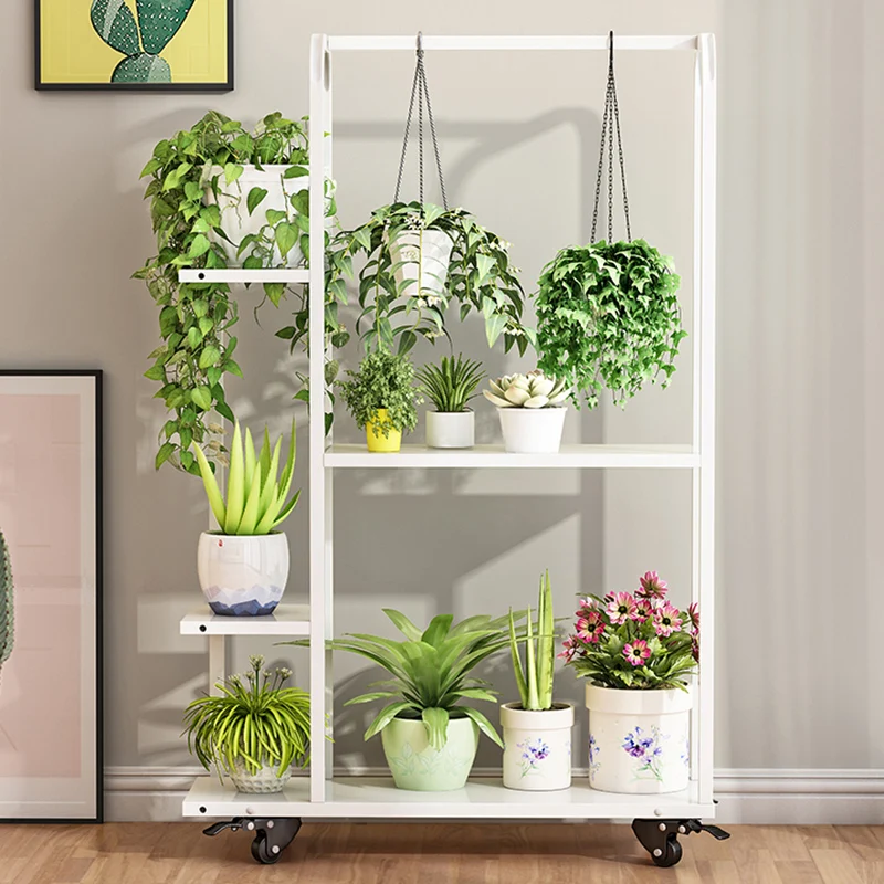 

Modern Steel Plant Stand Display Layers Metal Storage Flower Shelf Floor Tiered Corner Jardin Muebles Exterior Home Decoration