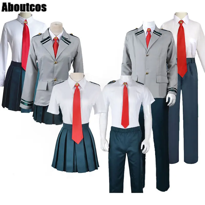 

Anime Boku No Hero Academia Midoriya Izuku Bakugou Katsuki Gray My Hero Academia School Uniform Cosplay Costumes