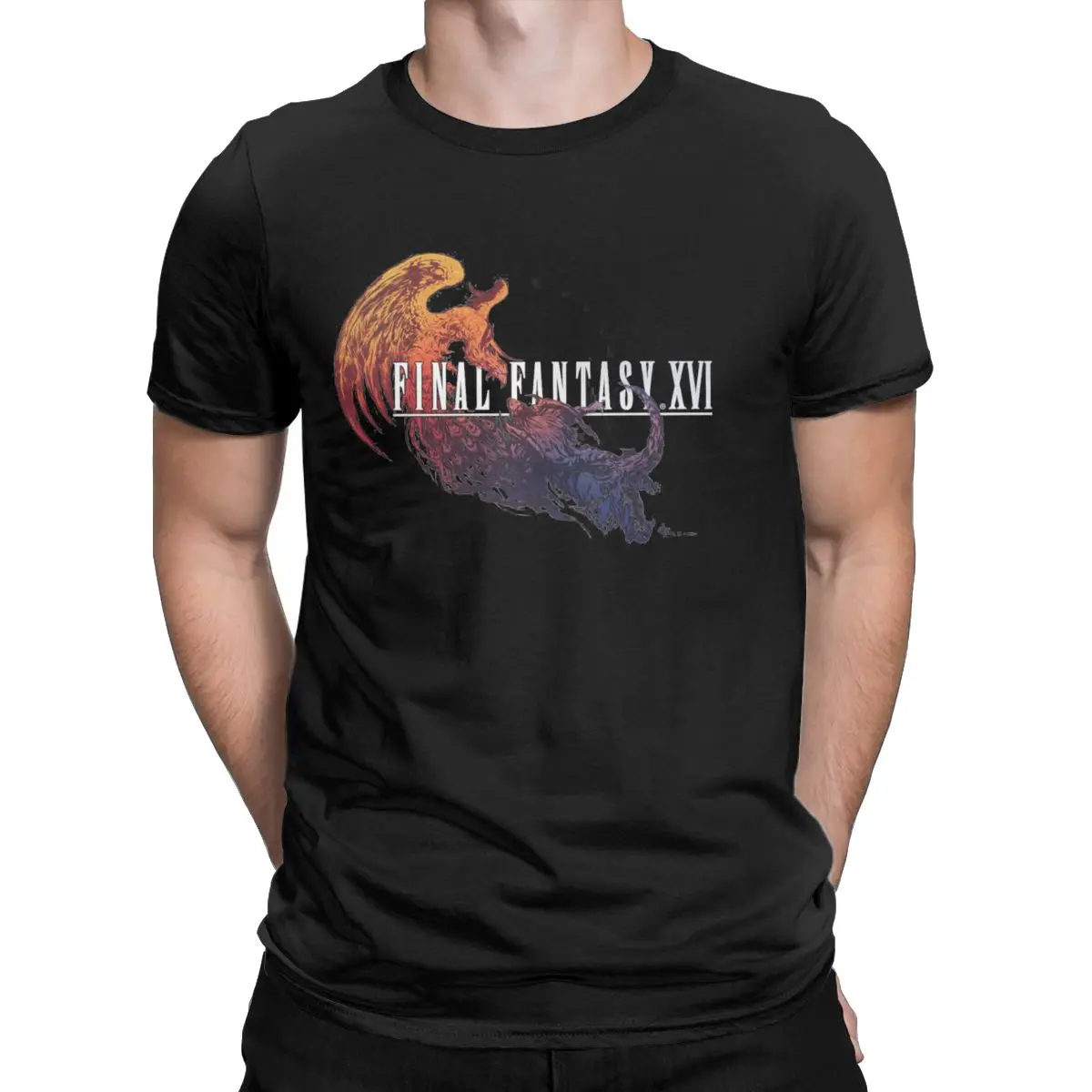 

Final Fantasy XVI video games chocobo quote Men's clothing Cotton Unique T-Shirt Crewneck Tee Shirt Short Sleeve Clothing Party
