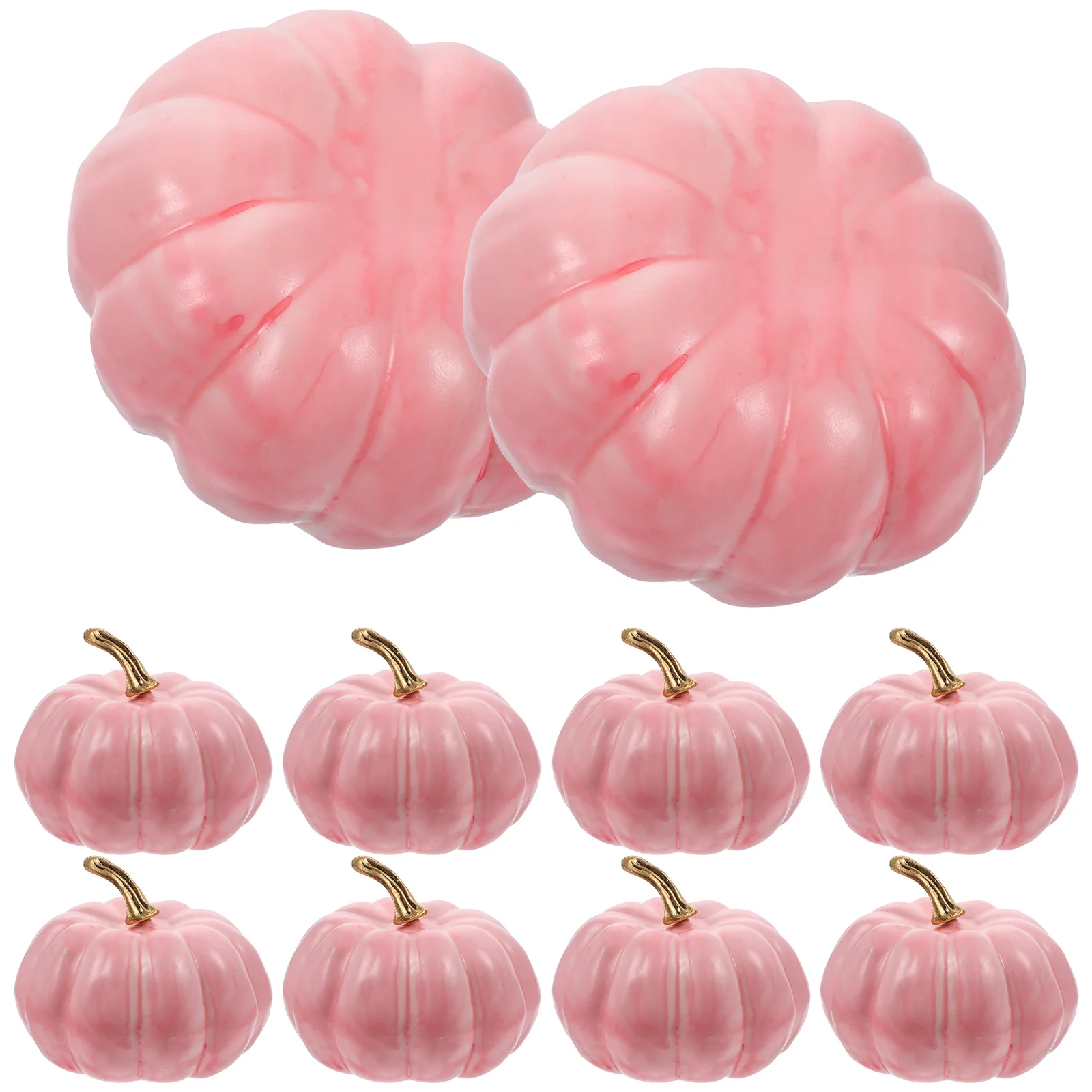

10 Pcs Halloween Decorations Foams Pumpkin Model Artificial Pumpkins Decorate Props Decorative