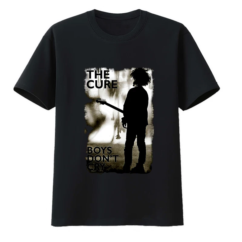 

The Cure Band Cotton T-Shirts Boys Don't Cry Print Shirt Unisex Short Sleeve Crewneck Fashion Tee Shirt Casual Streetwear Tops