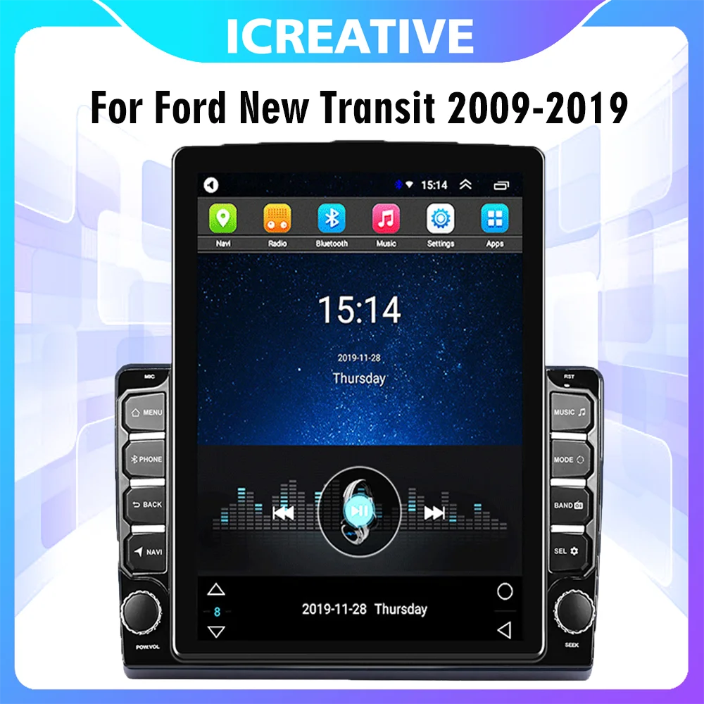 

Car Multimedia Player 4G Carplay For Ford Transit 2009-2019 2 Din 9.7" Tesla Screen GPS Navigator Android Autoradio Stereo